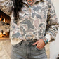 Fall 2026 Casual Camouflage Collar Pullover Sweatshirt(S-4X): Multicolour / M