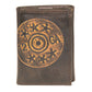 Shotshell Burnished Leather Trifold Wallet