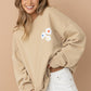 32372T - French Terry Graphic Pullover Sweatshirt: TAUPE / SMALL
