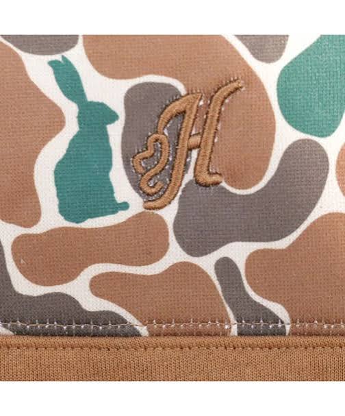 Hooey Men's Brown & Camo Stevie 1/4 Snap Pullover