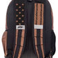 Hooey Ox Brown with Black American Flag Accent Printed Backpack