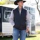 Cinch Men's Zip Up Charcoal Sweater Vest MWV1225007