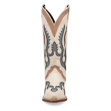 Laredo Ladies Honky-Tonk Halo Off White Leather Western Boot