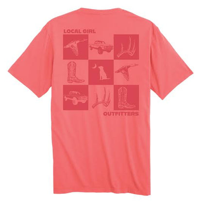 LOCAL GIRL SOUTHERN MOMENTS Women's Short Sleeve T-shirt
