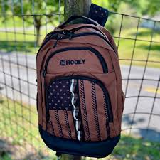 Hooey Ox Brown with Black American Flag Accent Printed Backpack