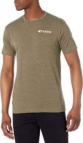 Costa Pride Mens Short Sleeve Shirt Military Green