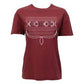 Hooey Women's Leona T-shirt Red w/White Stitching