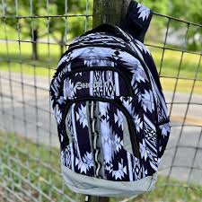 Hooey Ox Black & Grey Aztec Print Backpack