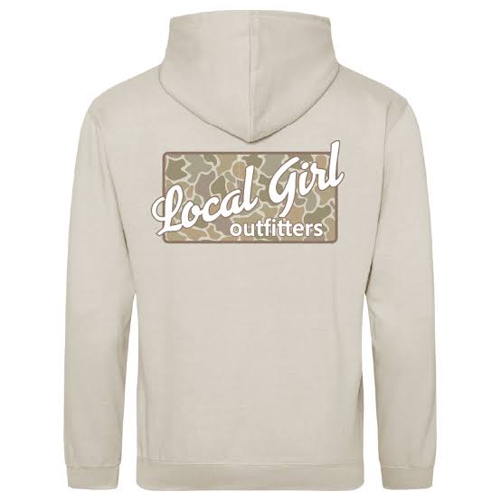 Local Girl Youth Brushwood Hoodie Forest Camo Desert Plate