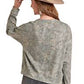 ROCK & ROLL Women's Camo Print Crewneck BW91T09372