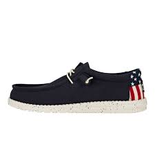 HEY DUDE WALLY AMERICANA NAVY WHITE