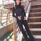 Cruel Girl Denim Women's Black Burnout Mesh Mock Neck Long Sleeve Top CTK7485006