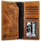 HOOEY SAWYER OSTRICH PRINT LEATHER RODEO WALLET