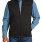 Cinch Men's Zip Up Charcoal Sweater Vest MWV1225007