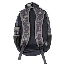 Hooey Charcoal and Gray Rockstar Printed Backpack