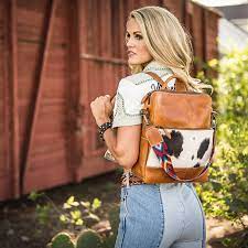 STS RANCHWEAR COWHIDE BASIC BLISS BACKPACK