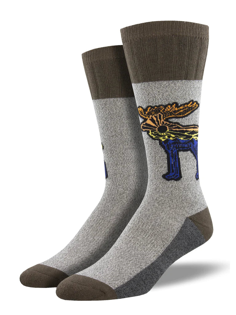 SOCK SMITH OUTLANDS - MEN'S ATOMICCHILD "LET THE MOOSE LOOSE" SOCKS