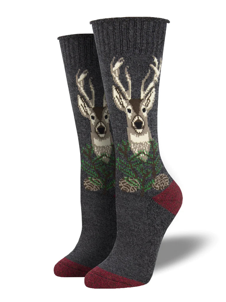 SOCK SMITH LANDS USA RECYCLED COTTON - SIZED FOR ALL "THE BUCK STOPS HERE" SOCKS