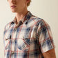 Ariat Men's Retro Haines Fitted Shirt-WHITE PLAID