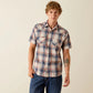Ariat Men's Retro Haines Fitted Shirt-WHITE PLAID