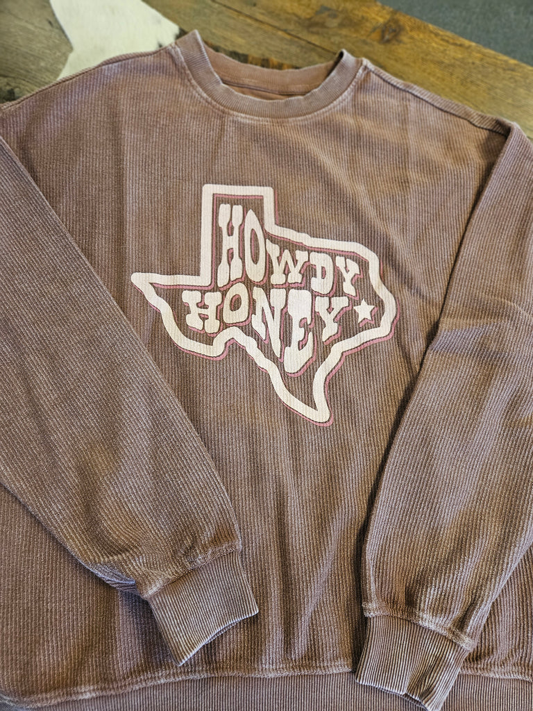 ROCK & ROLL WOMENS PULLOVER HOWDY HONEY