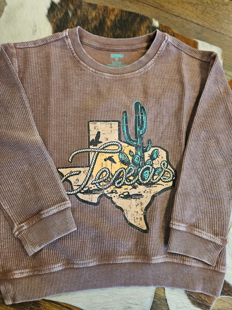 Rock& Roll Girls Texas Corded Pullover