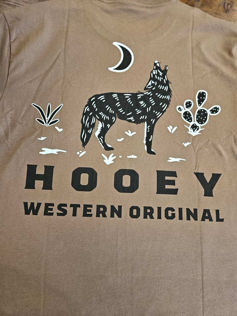 HOOEY MENS COYOTE SHITAKE BROWN TSHIRT