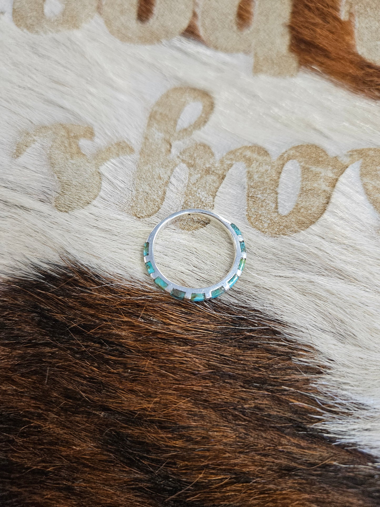 TURQUOISE MINI IN LAY STACKING RING