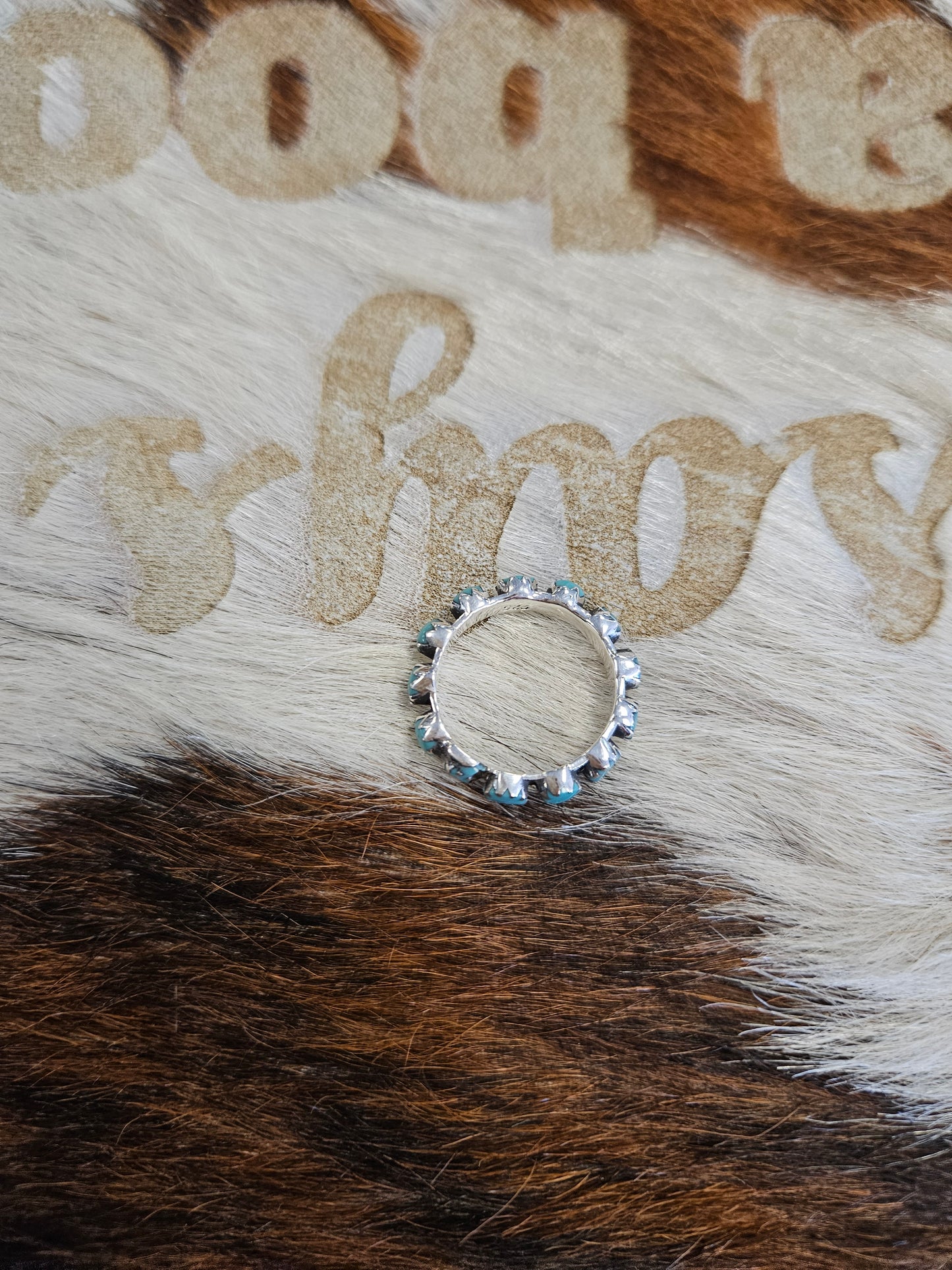 TURQUOISE MULTI STONE STACKER RING