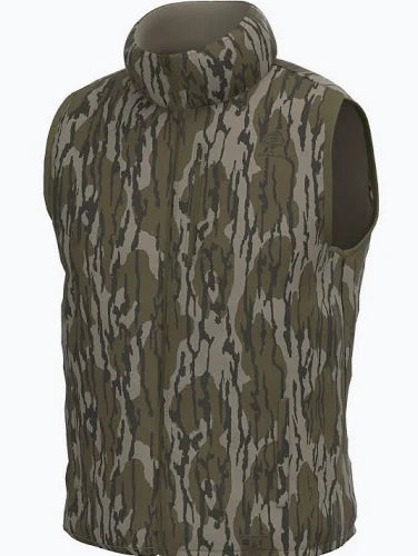 LOCAL BOY Reversible Duck Down Vest in Original Bottomland Camo-L1300044