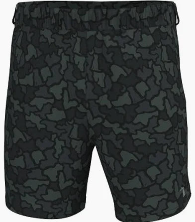 LOCAL BOY MEN'S Volley Shorts Color: Black Dog & Moon Camo