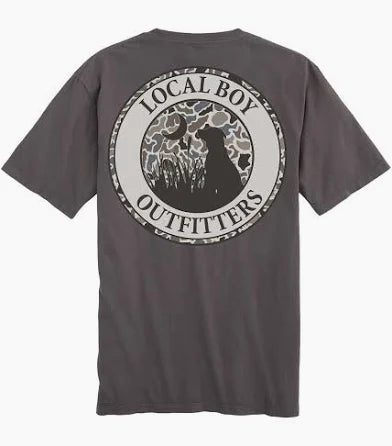 LOCAL BOY MEN'S Original Localflage Circle T-Shirt-GRAY