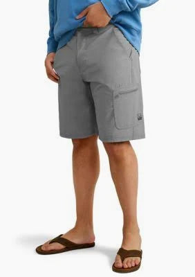 HUK Men's Next Level 10.5-inch Short-Overcast Grey or Khaki