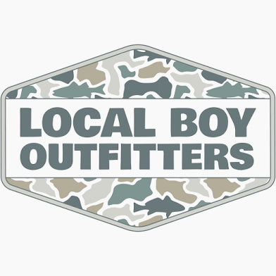 LOCAL BOY Fish Camo Diamond Crest Decal