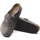 BIRKENSTOCK Boston Soft Footbed Oiled Leather Clogs-IRON