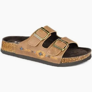 Roper Women's Delilah Southwestern Sandals-Tan