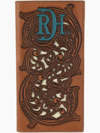 Red Dirt Hat Company Rodeo Wallet Tooled W/Ivory Underlay