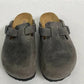 BIRKENSTOCK Boston Soft Footbed Oiled Leather Clogs-IRON