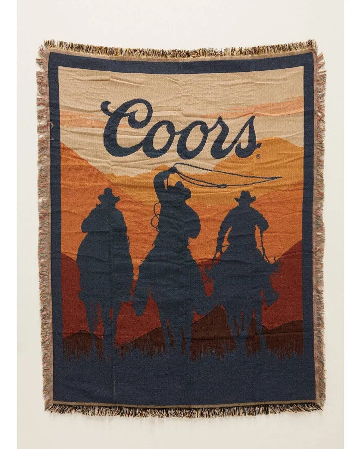 Coors Cowboy Sunset Jacquard Blanket