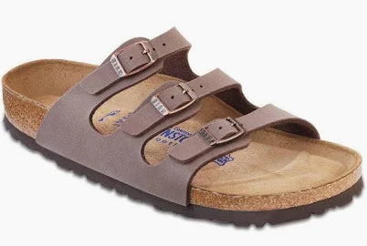BIRKENSTOCK WOMEN'S Florida Soft Footbed-BIRKIBUC. MOCCA
