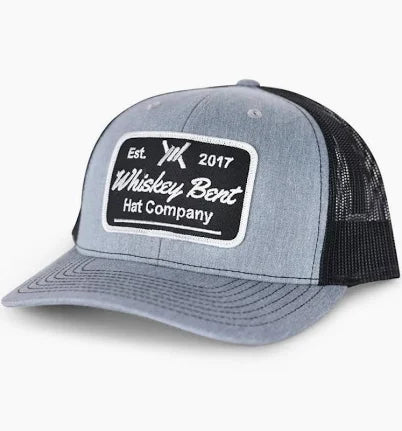WHISKEY BENT HAT CO. Established Whiskey Bent Barbwire Stiched Patch Snapback
