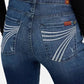 7 FOR ALL MAN KIND WOMEN'S DOJO IN SLIM ILLUSION-LAKE BLUE