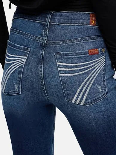 7 FOR ALL MAN KIND WOMEN'S DOJO IN SLIM ILLUSION-LAKE BLUE