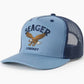 Seager Bradley Trucker Hat in Faded Denim