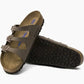 BIRKENSTOCK WOMEN'S Florida Soft Footbed-BIRKIBUC. MOCCA