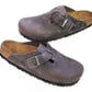 BIRKENSTOCK Boston Soft Footbed Oiled Leather Clogs-IRON
