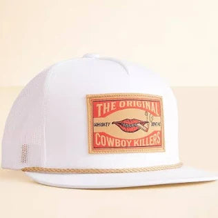 WHISKEY BENT Matchbox White