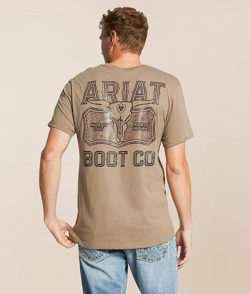 Ariat Men's Steer Lockup T-Shirt Fallen Rock