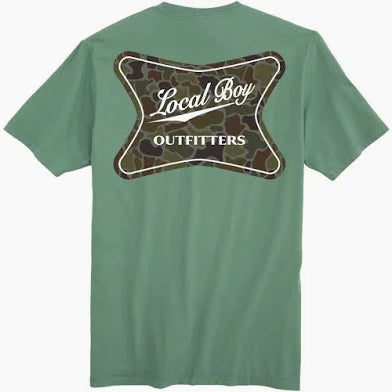 LOCAL BOY MEN'S High Badge OD T-Shirt-GREEN