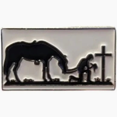 AMERICAN HAT MAKER Praying Cowboy | Magnetic Hat Pin